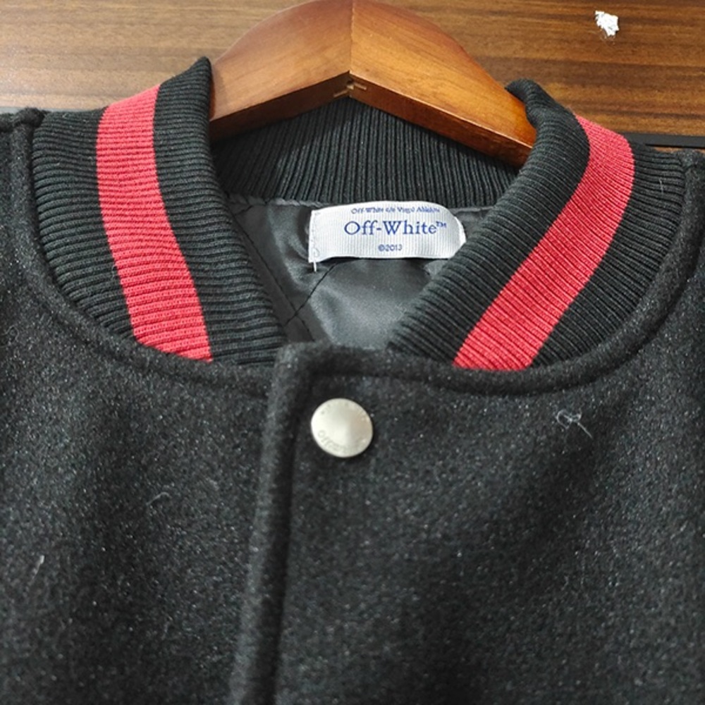 Off-White x AC Milan Baseball Jacket - Picture 2 of 9